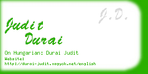 judit durai business card